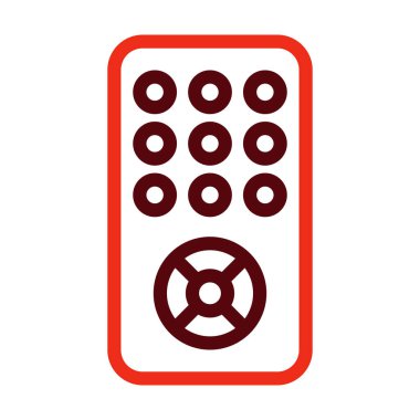 Kişisel ve ticari kullanım için Uzak Vektör Kalın Çizgi İki Renk Simgesi