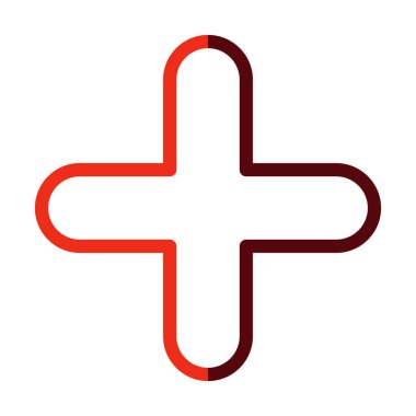 Artı Kişisel ve Ticari Kullanım İçin İki Renk Simgesi Kalın İmza Satırı