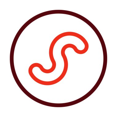 Kişisel ve Ticari Kullanım İçin AC Tedarik Kalın Çizgisi İki Renk Simgesi