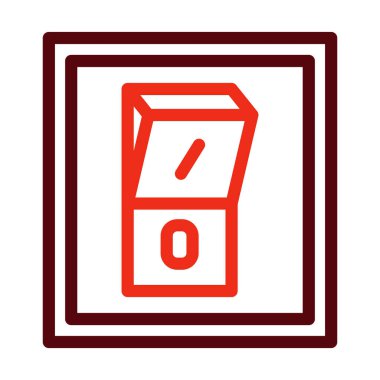 Kişisel ve ticari kullanım için Vektör Kalın Çizgisi İki Renk Simgesi