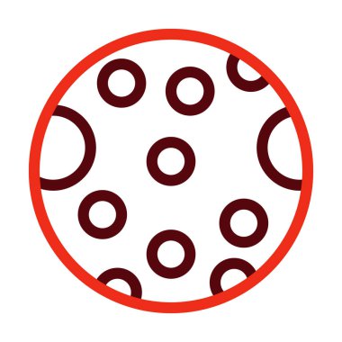 Kişisel ve ticari kullanım için Ay Vektörü Kalın Çizgisi İki Renk Simgesi