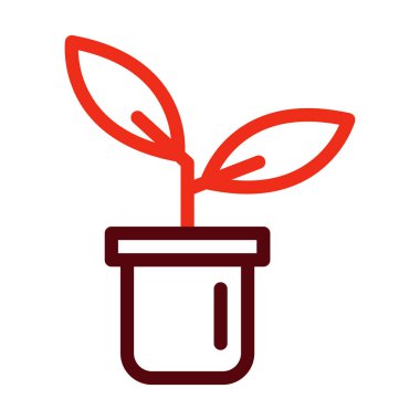 Gezegen Vektör Kalın Çizgisi Kişisel ve Ticari Kullanım İçin İki Renk Simgesi