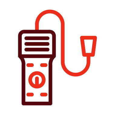 Doğalgaz dedektörü Kalın Çizgi İki Renk Simgeleri Kişisel ve Ticari Kullanım İçin