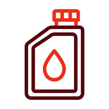 Kişisel ve ticari kullanım için Yağ Vektörü Kalın Çizgisi İki Renk Simgesi