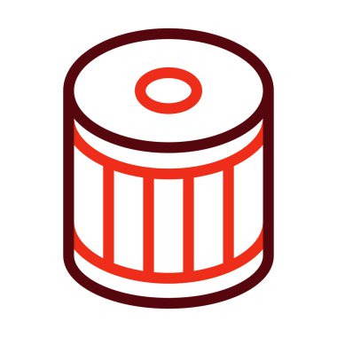 Kişisel ve ticari kullanım için Kalın Satır İki Renk Simgesini Filtrele