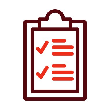 Kişisel ve Ticari Kullanım için Seçme Listesi Vektör kalınlığı İki Renk Simgesi