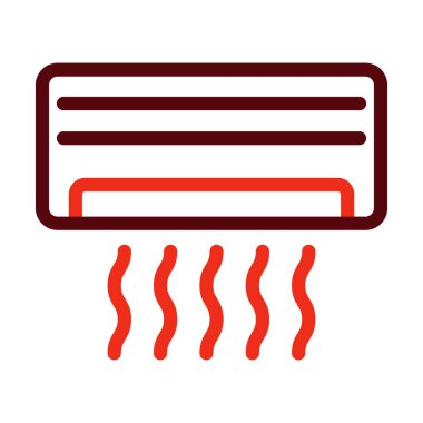 Kişisel ve Ticari Kullanım İçin Ac Vektör Kalın Çizgisi İki Renk Simgesi