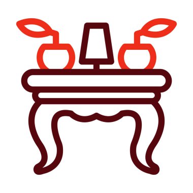 Kişisel ve Ticari Kullanım İçin Konsol Vektör Kalın Çizgisi İki Renk Simgesi