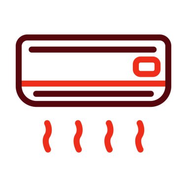 Kişisel ve ticari kullanım için Klima Vektör Kalın Çizgi İki Renk Simgeleri