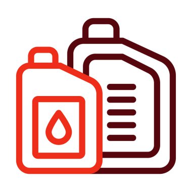 Kayganlaştırıcı Vektör Kalın Çizgisi Kişisel ve Ticari Kullanım İçin İki Renk Simgesi