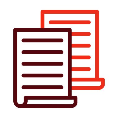 Kişisel ve ticari kullanım için Serbest Vektör Kalın Satır İki Renk Simgesini Kopyala