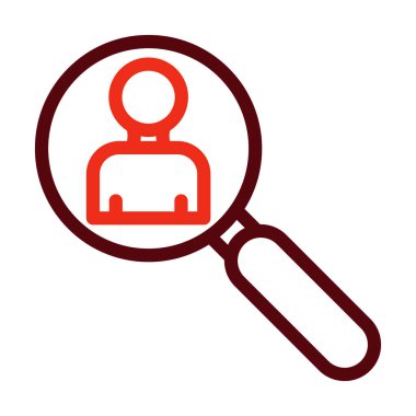 Kişisel ve ticari kullanım için Kullanıcı Vektör Kalın Satırı İki Renk Simgeleri Ara