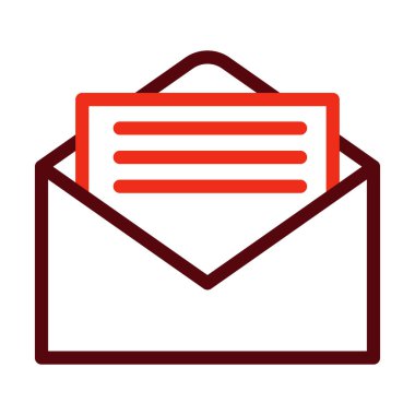 Kişisel ve ticari kullanım için Harf Vektör Kalın Çizgisi İki Renk Simgesi