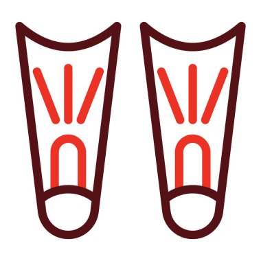 Kişisel ve ticari kullanım için Fector Vektör Kalın Çizgisi İki Renk Simgesi