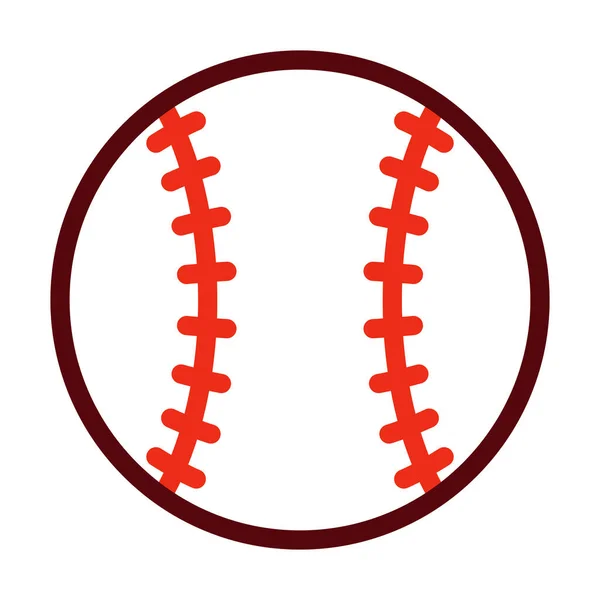 Baseball Wektor Gruba Linia Dwóch Ikon Kolorów Użytku Osobistego Komercyjnego — Wektor stockowy