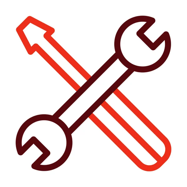 Tools Vector Thick Line Zwei Farben Symbole Für Den Persönlichen — Stockvektor