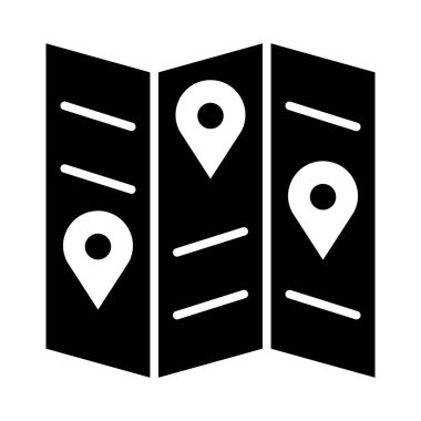 Kişisel ve Ticari Kullanım İçin Şehir Rehberi Vektör Sembolü