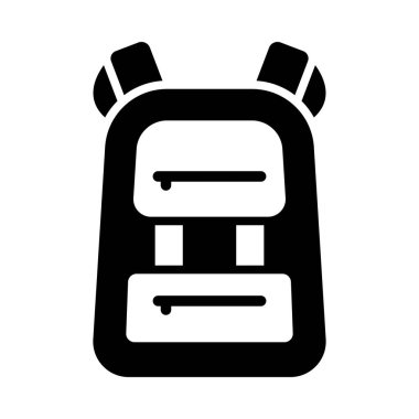 Kişisel ve ticari kullanım için Sırt Çantası Vektörü Glyph Simgesi