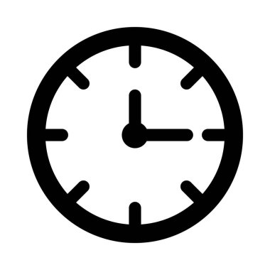 Kişisel ve ticari kullanım için Saat Vektörü Kabartma Simgesi