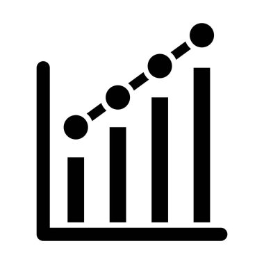 Kişisel ve Ticari Kullanım İçin İstatistik Vektörü Kabartma Simgesi