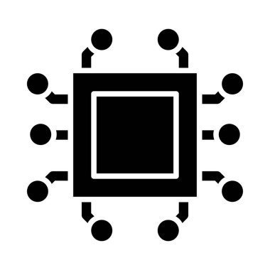 Kişisel ve ticari kullanım için Teknoloji Vektörü Glyph Simgesi