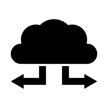 Kişisel ve Ticari Kullanım İçin Dağıtım Vektörü Glyph Simgesi