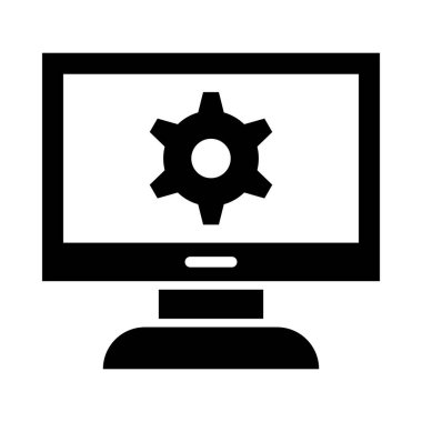 Kişisel ve ticari kullanım için Yazılım Vektörü Glyph Simgesi