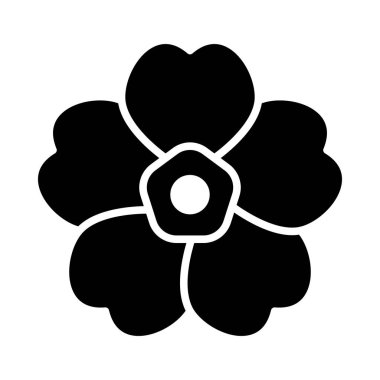 Kişisel ve ticari kullanım için Primrose Vektör Kabartma Simgesi