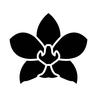 Kişisel ve Ticari Kullanım İçin Güve Orkidesi Vektör Sembolü