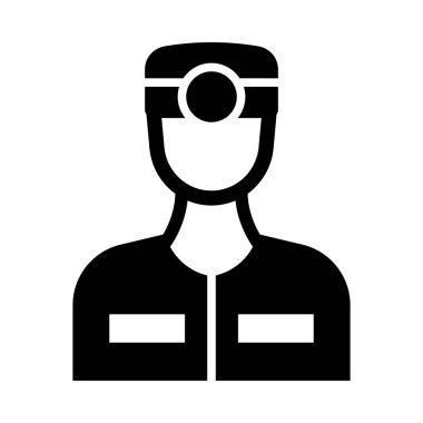 Kişisel ve Ticari Kullanım İçin Dişçi Vektörü Glyph Simgesi