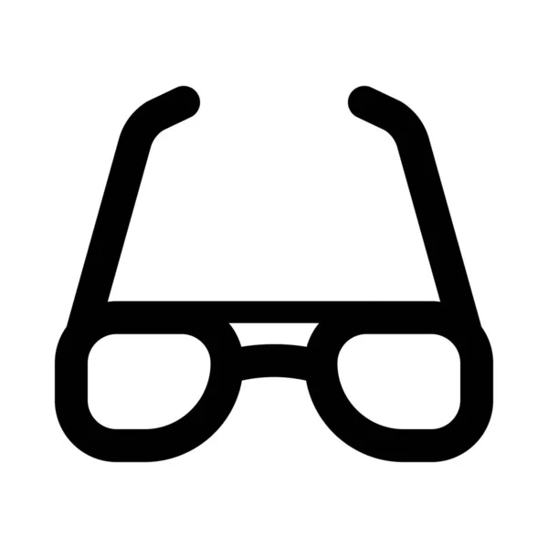 Ikona Okularów Przeciwsłonecznych Vector Glyph Użytku Osobistego Handlowego — Wektor stockowy