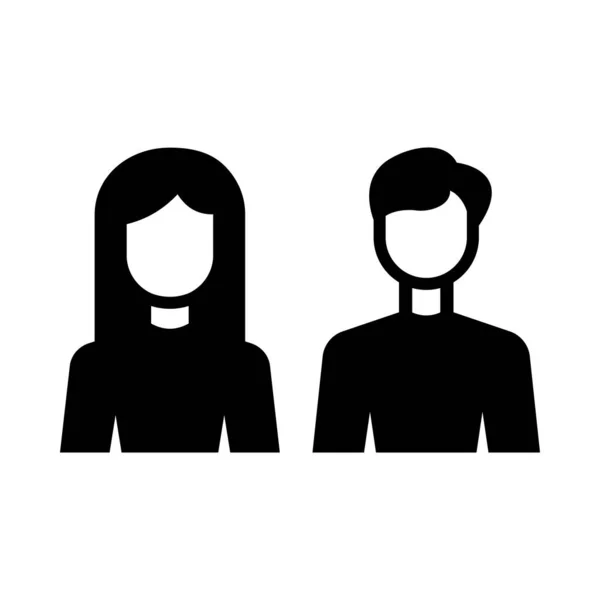 Icône Vectorielle Glyphe Couple Pour Usage Personnel Commercial — Image vectorielle
