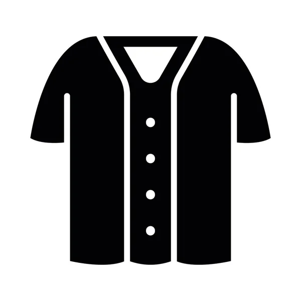 Μπέιζμπολ Shirt Διάνυσμα Glyph Εικονίδιο Για Προσωπική Και Εμπορική Χρήση — Διανυσματικό Αρχείο