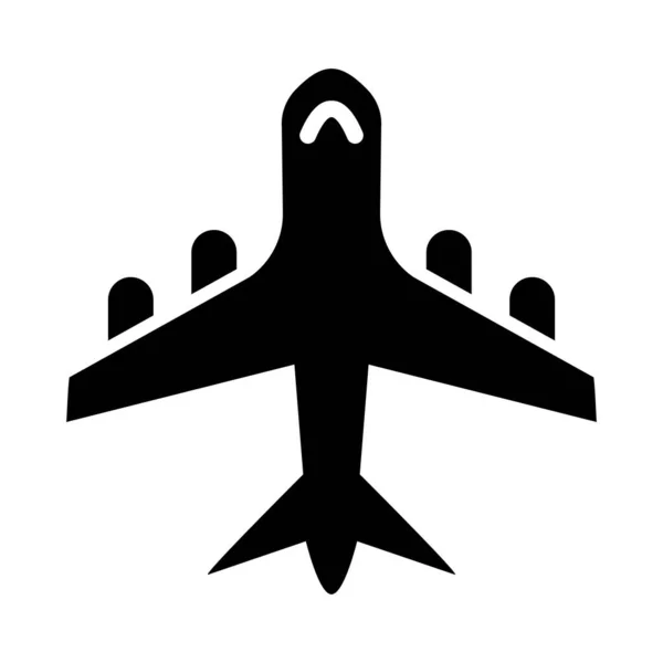 Ikona Wektora Samolotu Użytku Osobistego Komercyjnego — Wektor stockowy