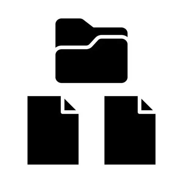 Icône Vectorielle Glyphe Gestion Fichiers Pour Usage Personnel Commercial — Image vectorielle