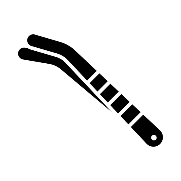 Tweezer Vector Glyph Icon Pentru Personal Comercial — Vector de stoc
