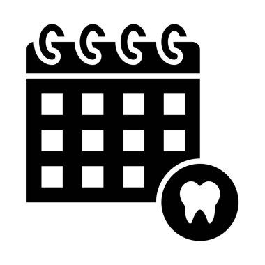 Kişisel ve Ticari Kullanım İçin Takvim Vektörü Kabartma Simgesi