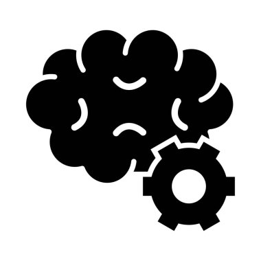 Kişisel ve ticari kullanım için Düşünce Süreci Vektörü Kabartma Simgesi