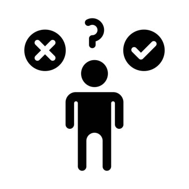 Kişisel ve Ticari Kullanım İçin Yetenek Vektör Simgesi Sorgulaması