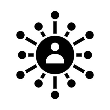 Kişisel ve Ticari Kullanım için Ağ Yetenekleri Vektör Kabartma Simgesi