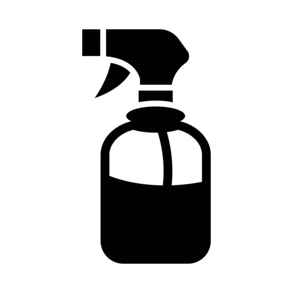 Icona Del Glifo Del Vettore Della Bottiglia Dello Spruzzo Uso — Vettoriale Stock