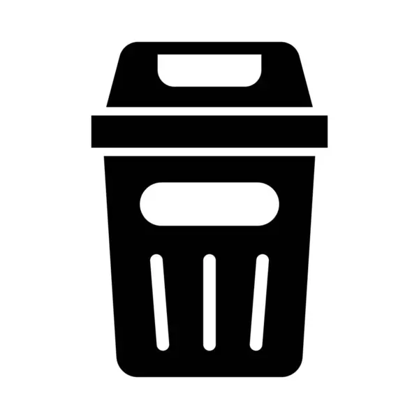 Bin Vector Glyph Icon Für Den Persönlichen Und Kommerziellen Gebrauch — Stockvektor