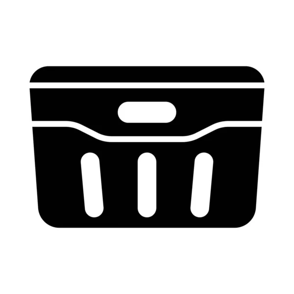 Crate Vector Glyph Icon Para Uso Personal Comercial — Archivo Imágenes Vectoriales