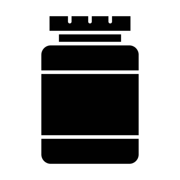 Jar Vector Glyph Icon Für Den Persönlichen Und Kommerziellen Gebrauch — Stockvektor