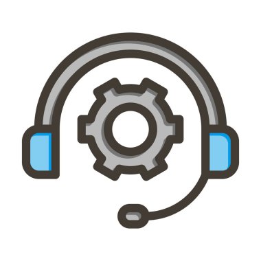 Kişisel ve ticari kullanım için Renk Simgesi Doldurulmuş Vektör Kalın Çizgisini Destekle