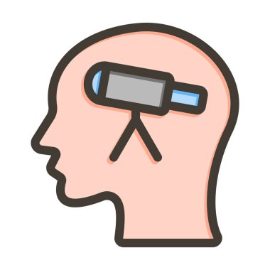 Keşif Yetenekleri Kalın Çizgisi Kişisel ve Ticari Kullanım için Renk Simgesi Dolduruldu