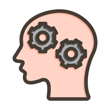 Kişisel ve Ticari Kullanım İçin Renk Simgesi Doldurulmuş Yetenek Vektörü Kalın Çizgisi Öğrenme