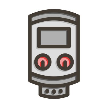 Tanksız Su Isıtıcısı Kalın Çizgisi Kişisel ve Ticari Kullanım İçin Renk Simgesi Dolduruldu