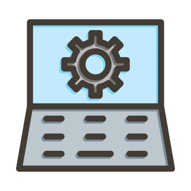 Arama Motoru En İyimser Vektör Çizgisi Kişisel ve Ticari Kullanım İçin Renk Simgesi Dolduruldu