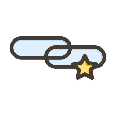 Yer İmi Hizmetleri Vektör Kalın Çizgisi Kişisel ve Ticari Kullanım için Renk Simgesi Dolduruldu